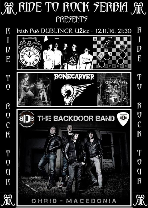 IL-plakatRTR Bonecarver u Užicu na promociji Ride to Rock