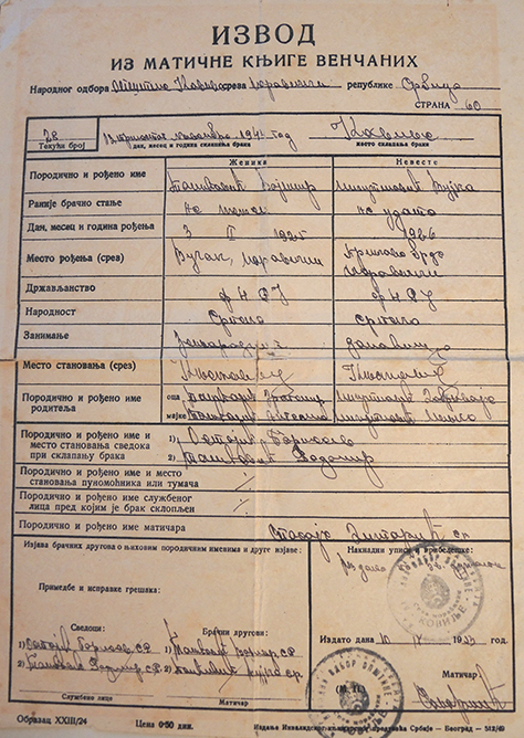 IL-Izvod-iz-knjige-venčanih-davne-1944-godine To je ljubav - 72 godine zajedno