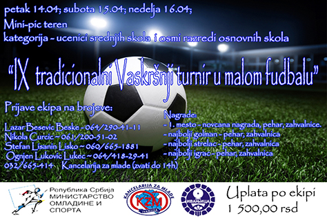 plakat-devetii-turnir Mladi postavljaju putokaze, sređuju dom, organizuju fudbalski turnir