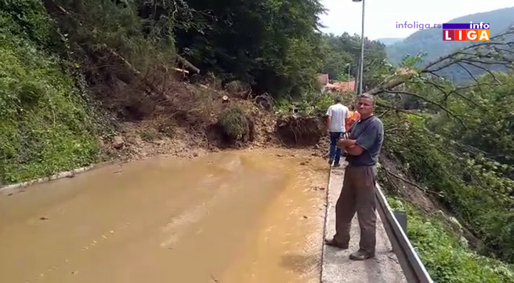 IL-lucka-reka-odron-2 Klizište zatrpalo državni put Ivanjica - Luke (VIDEO)