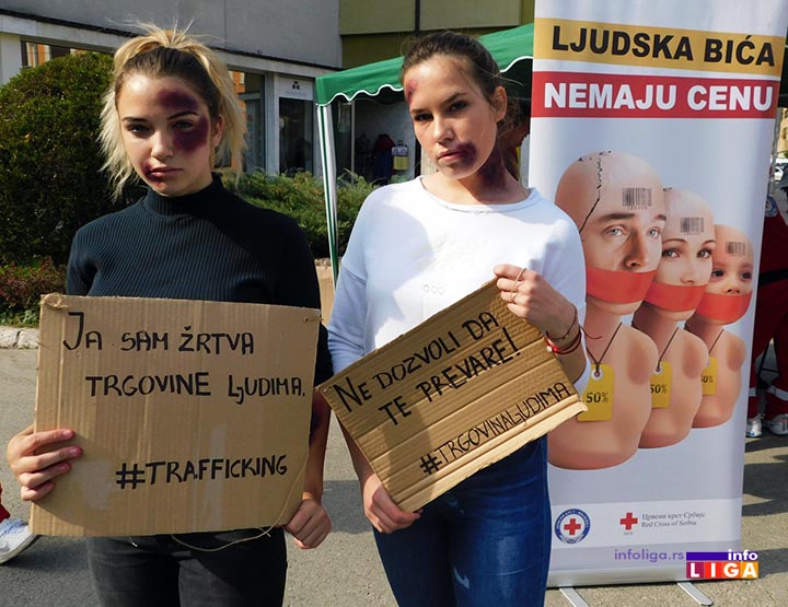 IL-crveni-krst-stop-trgovini-ljudima Volonteri Crvenog krsta Ivanjica obeležili ''Evropski dan borbe protiv trgovine ljudima''