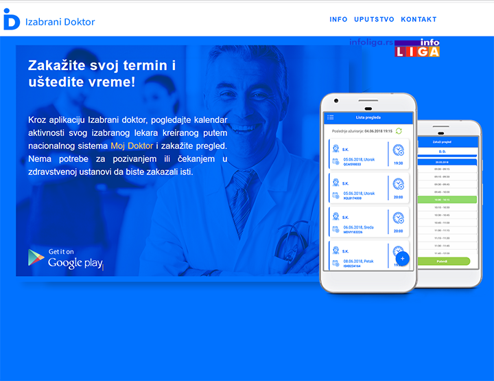 IL-izabrani-doktor NOVO - Zakazivanje pregleda u Domu zdravlja putem fiksnog telefona i mobilne aplikacije