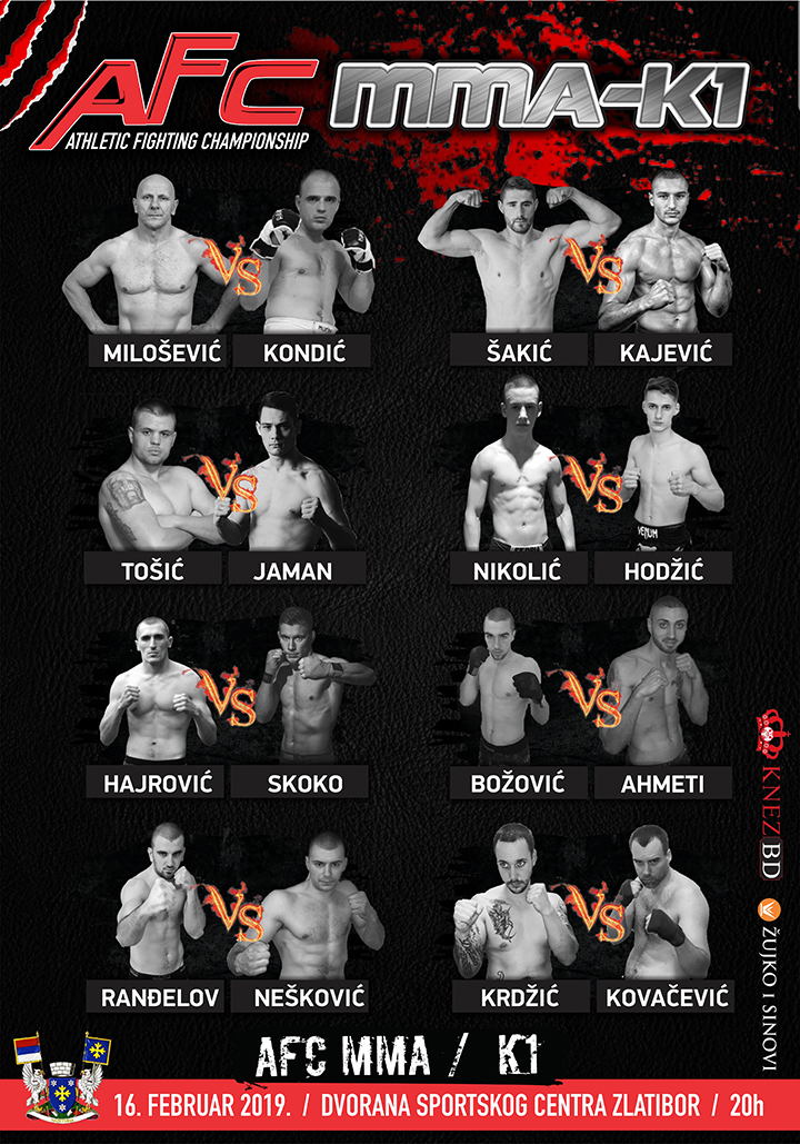 IL-MMA-Zlatibor-plakat Spektakl na Zlatiboru - MMA kik boks–K1 turnir u oktagonu