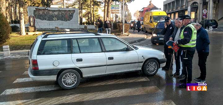 IL-udaren-pesak2 U Ivanjici udaren autom čovek na pešačkom prelazu
