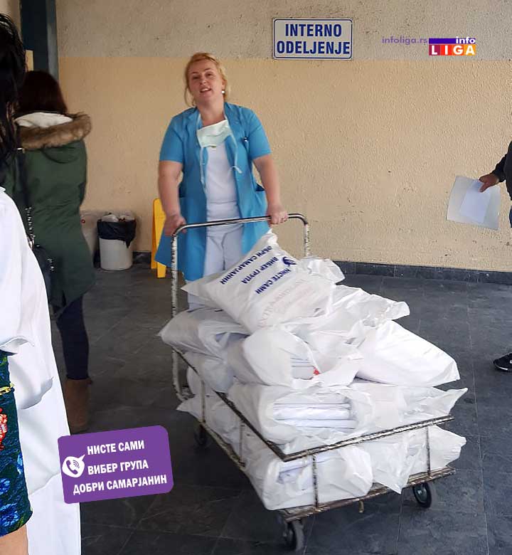 IL-vibergrupa-posteljine-cacak2 Dobri Samarjani donirali posteljinu čačanskoj bolnici