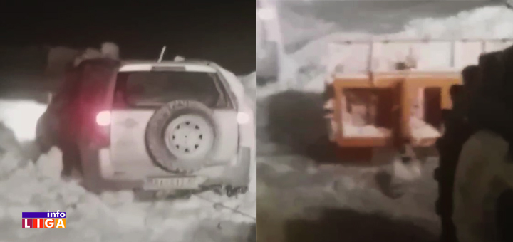 IL-Evakuacija-auto-Raska-putevi- Opet drama na Goliji - Ivanjičani spasili zavejane nakon višečasovne borbe sa metarskim smetovima (VIDEO)