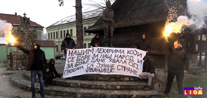 Il-Grobari-Ivanjica-podrška-medicinarima- Navijači Partizana iz Ivanjice poslali emotivnu poruku podrške lekarima (VIDEO)
