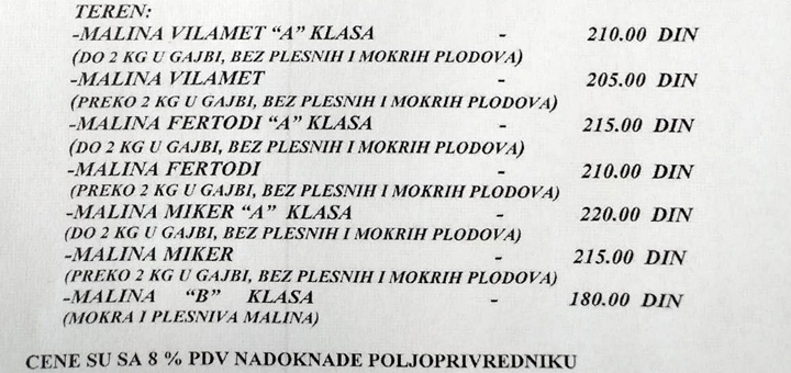 IL-Otkupna-cena-malina-Stanic-2 Akontna cena malina 1,83 evra