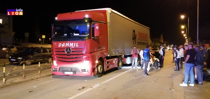 IL-Saobracajna-nezgoda-Prilika- Saobraćajna nezgoda u Prilikama: Motociklista udario u kamion
