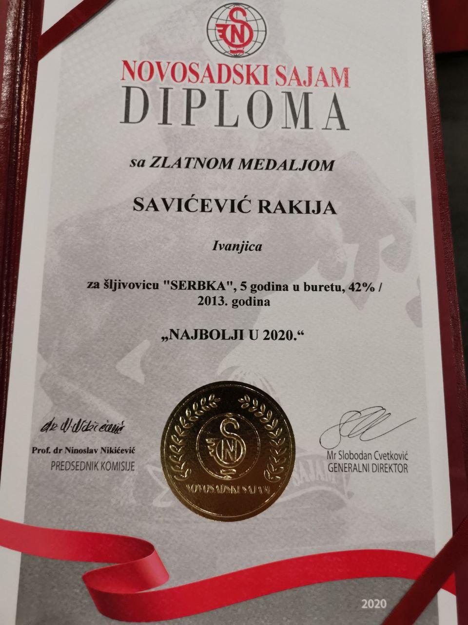 rakija-savicevic Diplomatska rakija ''Savićević'' ponovo zlatna