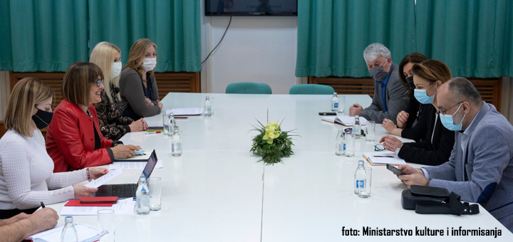 udruzenje-novinara-foto-Minsitarstvo-kulture-i-informisanja Maja Gojković održala sastanak sa predstavnicima novinskih udruženja