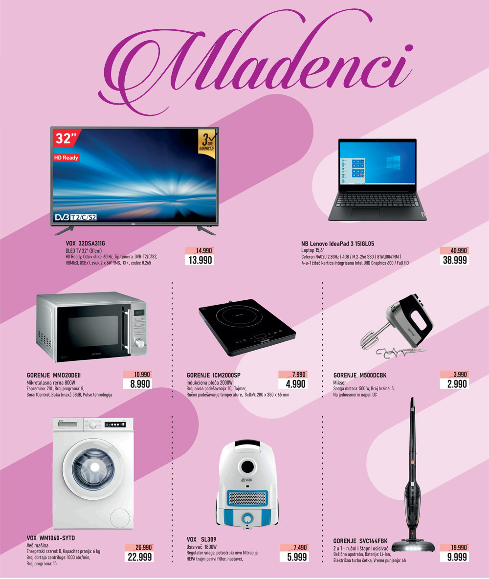 1 Velika sniženja za Mladence