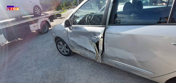 IL-auto-prodavnica-milovici-1 Dve saobraćajke u Ivanjici, jedan sleteo pokraj kuće, drugi ispred prodavnice (FOTO)