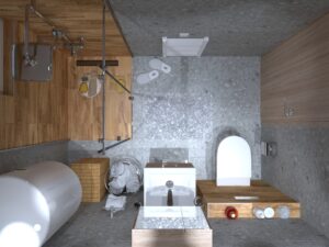 Kupatilo-240x160-6-Terazzo-kamen-drvo-2-300x225 Da li i vaše kupatilo izgleda ovako? Salon Frank iz Ivanjice nudi 12 modernih ideja za uređenje kupatila