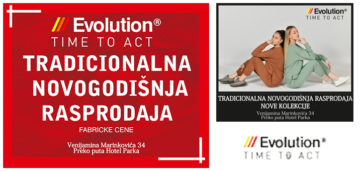 IL-Evolution-novogodisnja-akcija- Samo tri dana velike rasprodaje nove kolekcije Evolution u Ivanjici