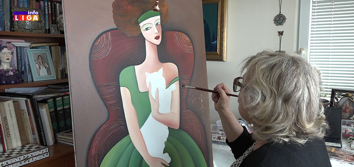 IL-Slikarka-Mirjana-Cvetkovic- Ivanjica - Mirjanine slike imaju dušu i bude neizrecive emocije (VIDEO)