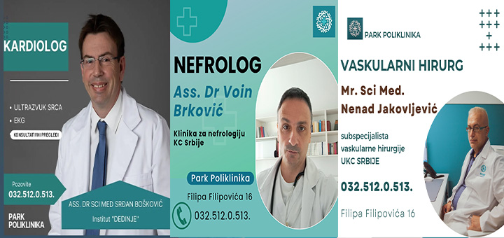 il-poliklinika4 Čuveni kardiolog instituta "Dedinje" dr Srđan Bošković gostuje u Park Poliknici u Čačku