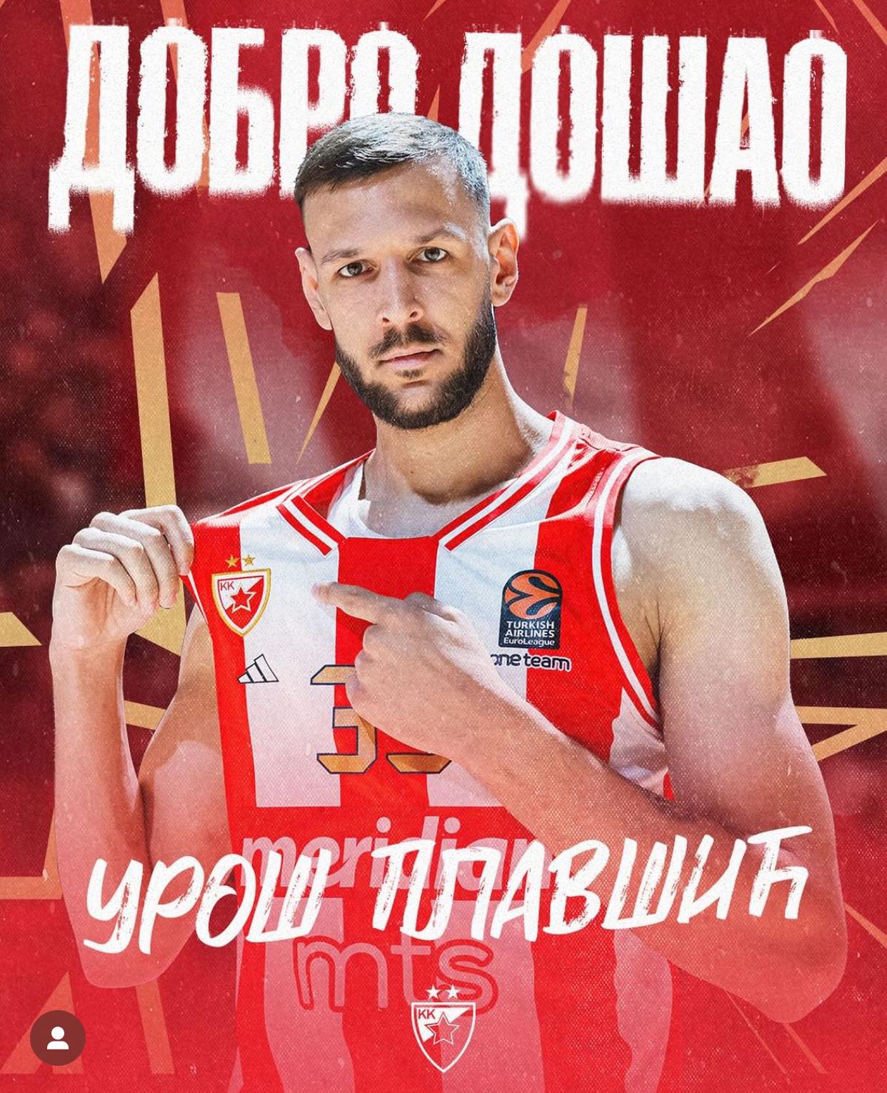 11 Ivanjičanin novo pojačanje KK Crvena zvezda