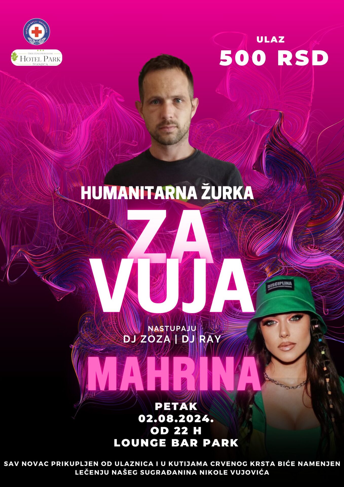 Mahrina-dj-Zoza-DJ-ray1 Humanitarna žurka za Vuja u Hotelu Park