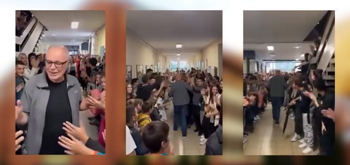 IL-Ispracaj-u-penziju-Bato Dirljiv ispraćaj u penziju učitelja OŠ''Milinko Kušić'' u Ivanjici (VIDEO)