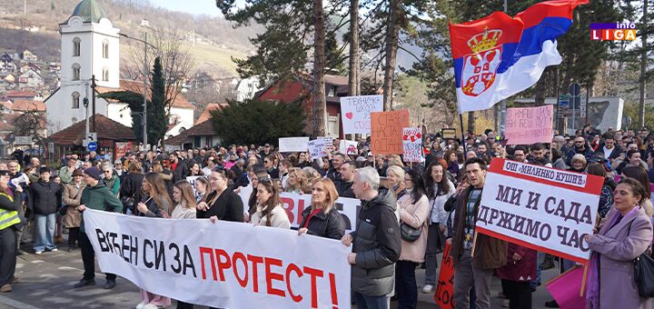 IL-Protesti-petak Protestna šetnja u Ivanjici: Sećanje na žrtve i glas protiv nepravde (VIDEO)