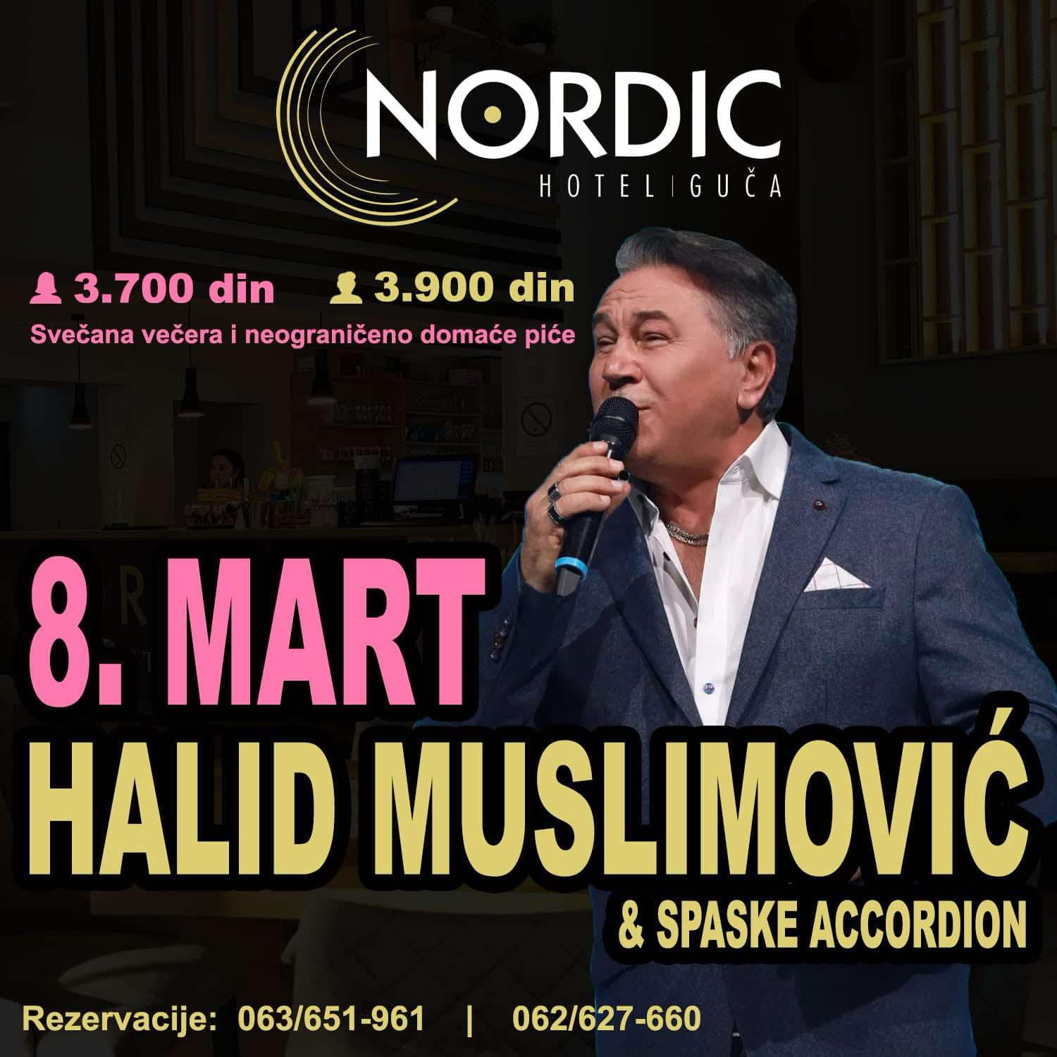 1bb8a026-32ac-44b5-852d-22be37c05cb1 Proslava Dana žena u hotelu Nordic u Guči uz Halida Muslimovića