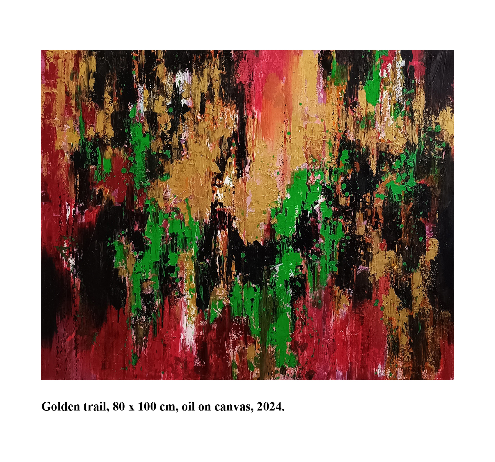 Golden-trail-80-x-100-cm-oil-on-canvas-2024 Izložba Nemanje Vučkovića