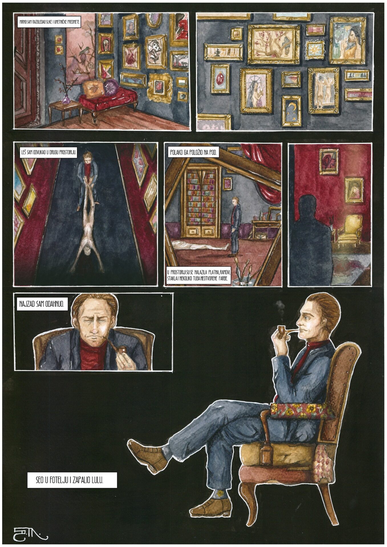 strip-sa-Anom-i-Sarom-Zivkovic Retrospektivna izložba stripa Dejana Bogojevića u holu Doma kulture