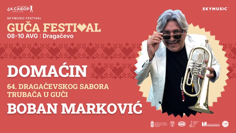 N6Wk9kpTURBXy81OWZkZmJhYTMwNmVhYjkwMjNmNGI1YzBjMDlhNDAxNC5wbmeRkwLNAxYA3gABoTAF Boban Marković – domaćin 64. Dragačevskog sabora trubača u Guči! Pripremite se za najluđi letnji provod u Srbiji od 08. do 10. avgusta
