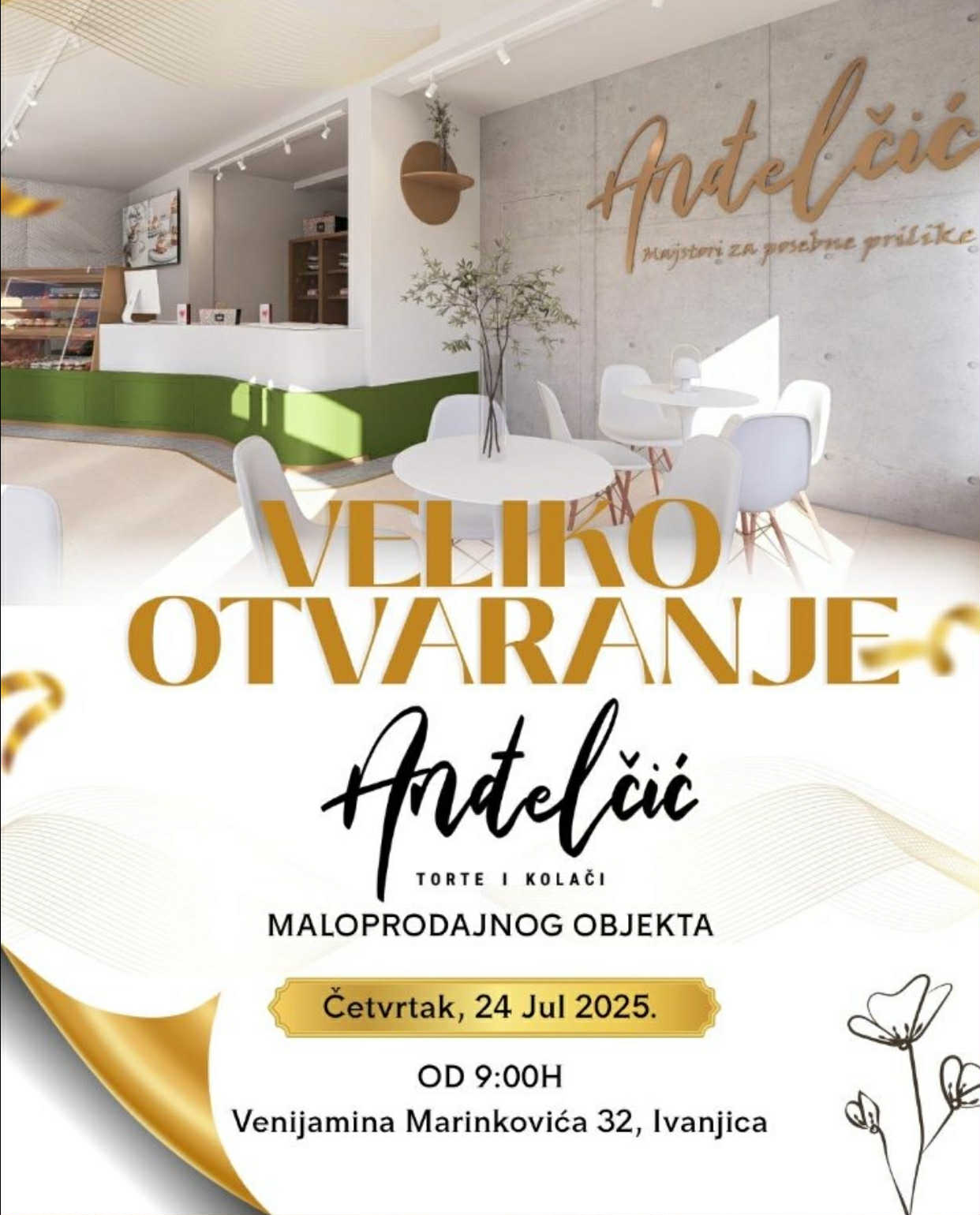 ec9b72c9-cbd4-4e36-b0bf-f5c2ae15205a Nova oaza slatkiša u centru Ivanjice – poslastičarnica "Anđelčić" otvara vrata!