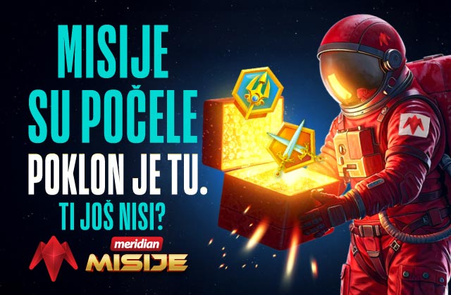 MISIJE-VIZUAL Ne moraš ni da kreneš da bi počeo da dobijaš – Meridian misije donose poene već na startu!