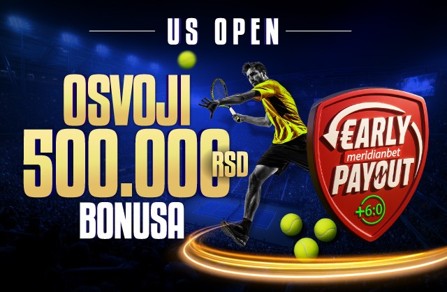 VIZUAL-US-OPEN Nije vreme za spavanje: Ostani budan uz Meridian i US Open i zaradi i do 500.000 dinara!