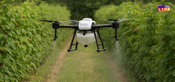 IL-dron-u-mallinjaku Dronovi u ivanjičkim malinjacima – nova tehnologija za voćare