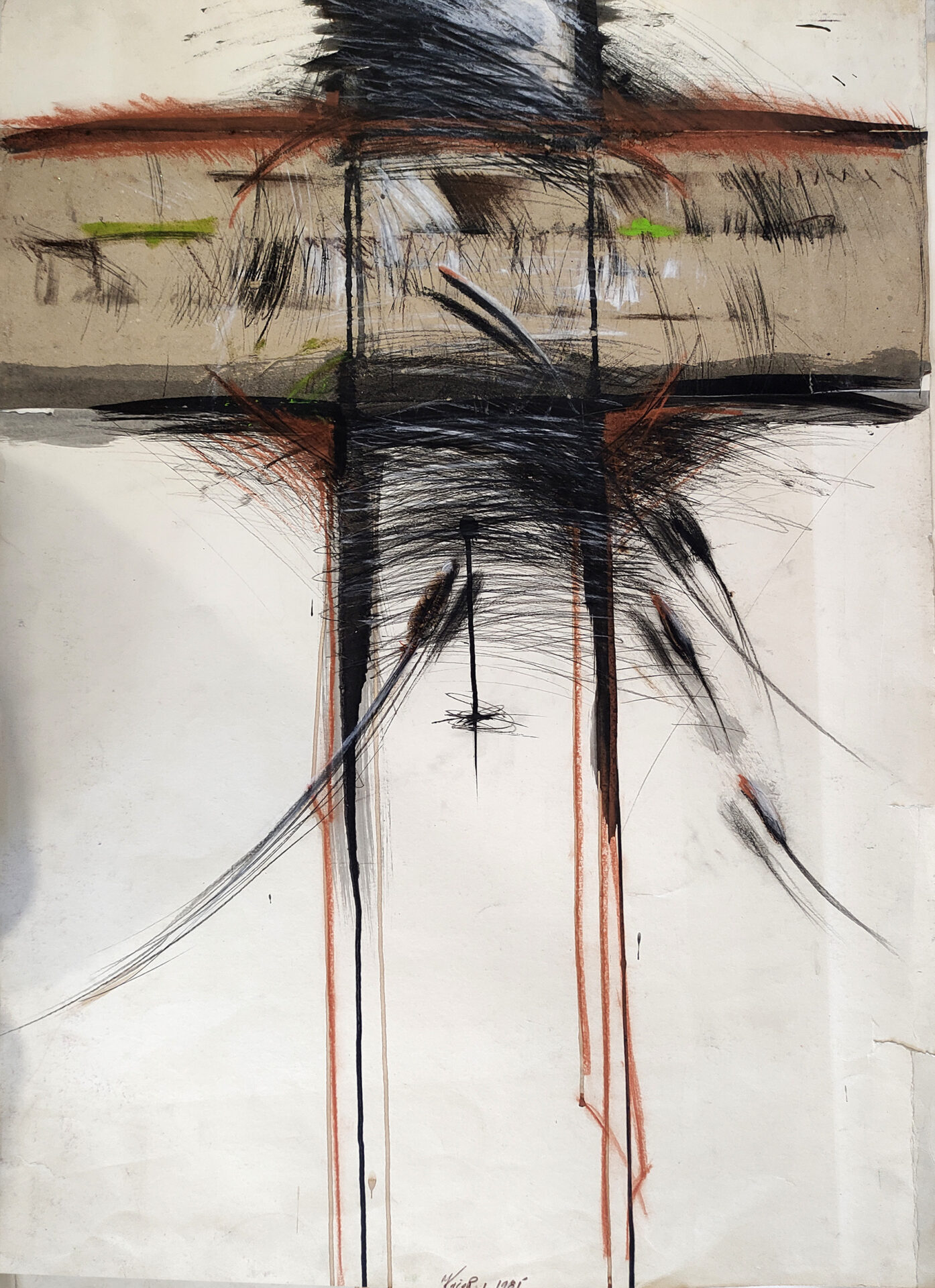 Качар-Александар-Игре-комб.-техн.70x-100цм1985 Sećanja na platnu: Povratak radova Likovne kolonije mladih