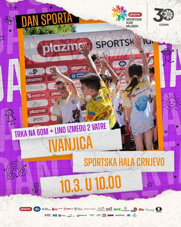 Plazma-sportske-igre-mladih-2026 Ivanjica - Dan sporta u okviru Plazma Sportskih igara mladih